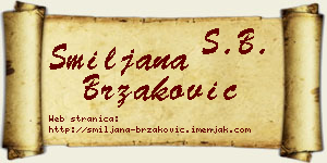 Smiljana Brzaković vizit kartica